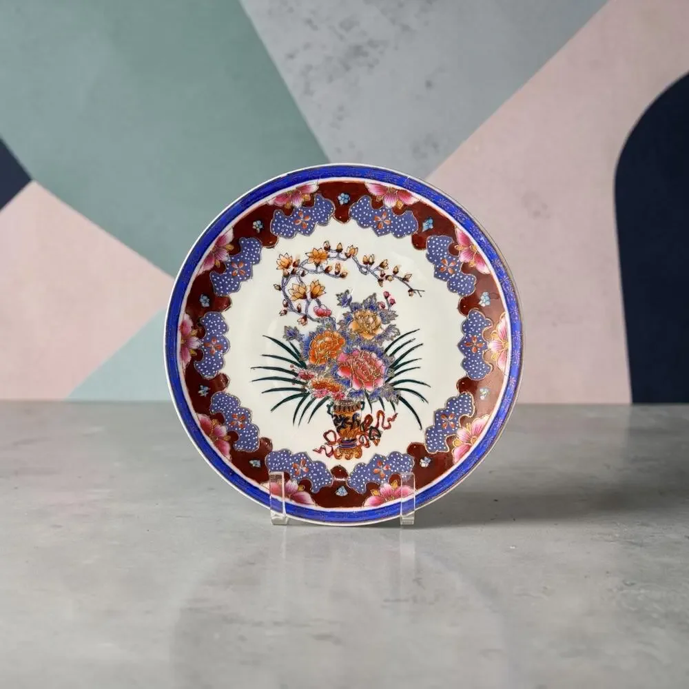 Antique 19th C Japanese Imari Porcelain Plate Floral 10